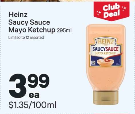 Heinz Saucy Sauce Mayo Ketchup