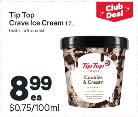Tip Top Crave Ice Cream