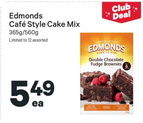 Edmonds Café Style Cake Mix