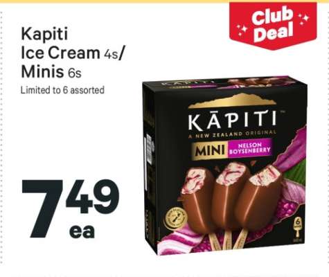 Kapiti Ice Cream 4s/Minis 6s