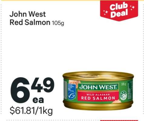 John West Red Salmon 105g