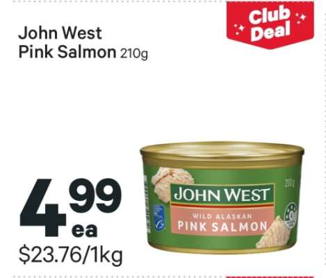 John West Pink Salmon 210g