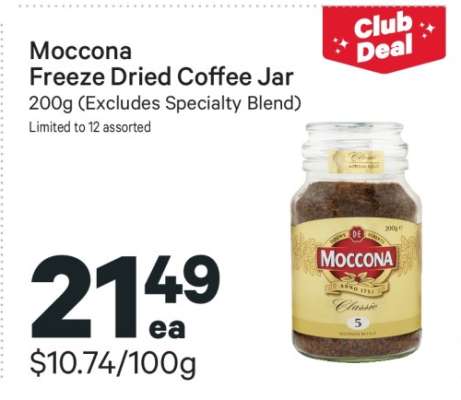 Moccona Freeze Dried Coffee Jar