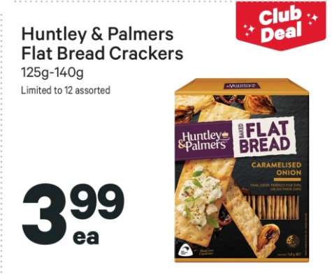 Huntley & Palmers Flat Bread Crackers