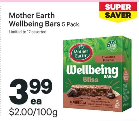 Mother Earth Wellbeing Bars 5 Pack
