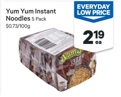 Yum Yum Instant Noodles 5 Pack