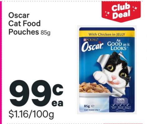 Oscar Cat Food Pouches 85g