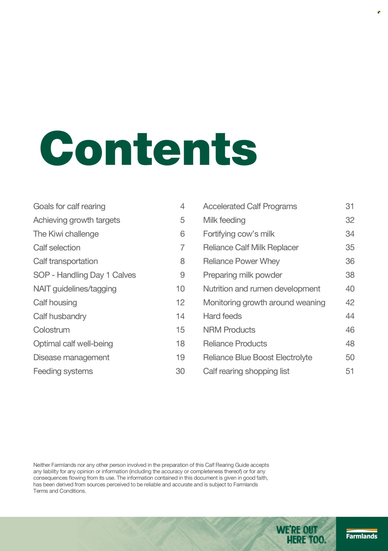 Farmlands catalogue. Page 1