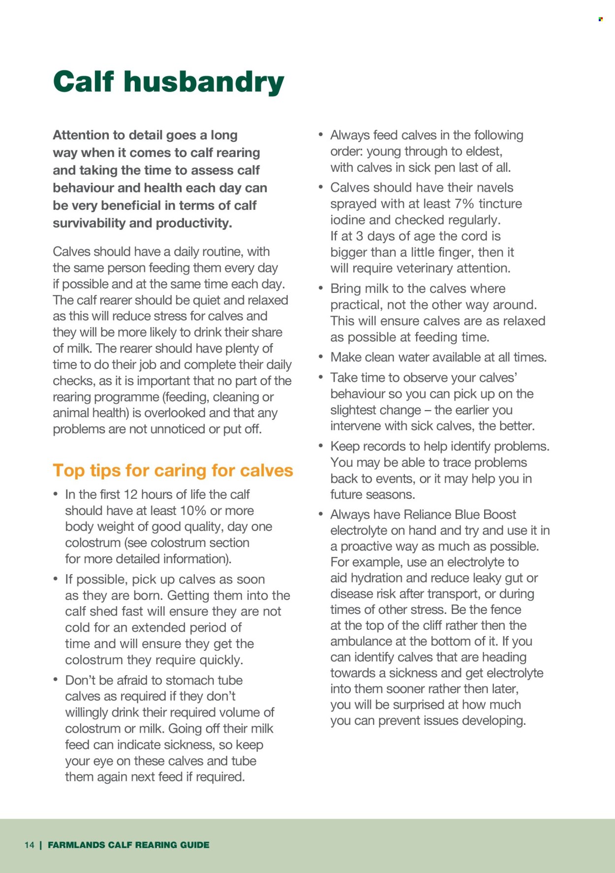 Farmlands catalogue. Page 1