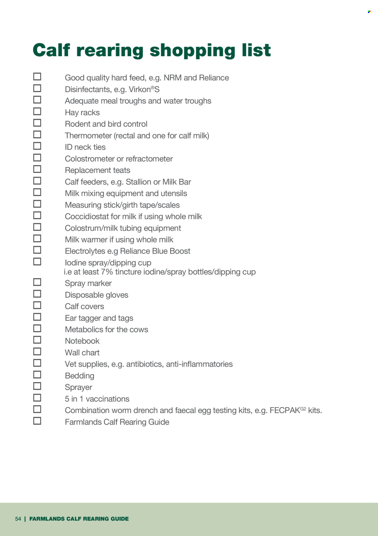 Farmlands catalogue. Page 1