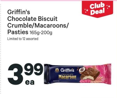 Griffin's Chocolate Biscuit Crumble/Macaroons/Pasties