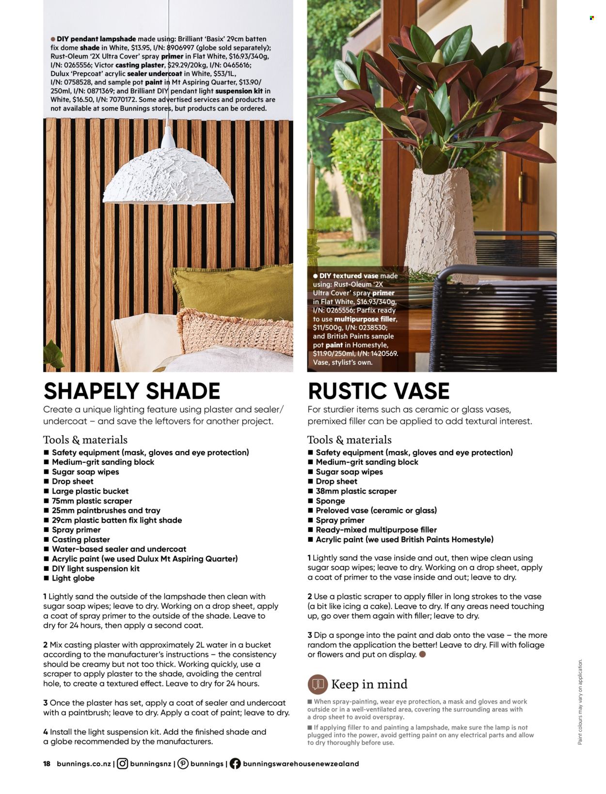 Bunnings Warehouse catalogue. Page 18