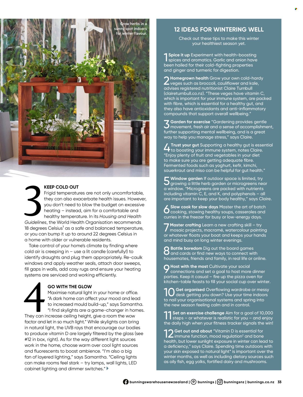 Bunnings Warehouse catalogue. Page 33