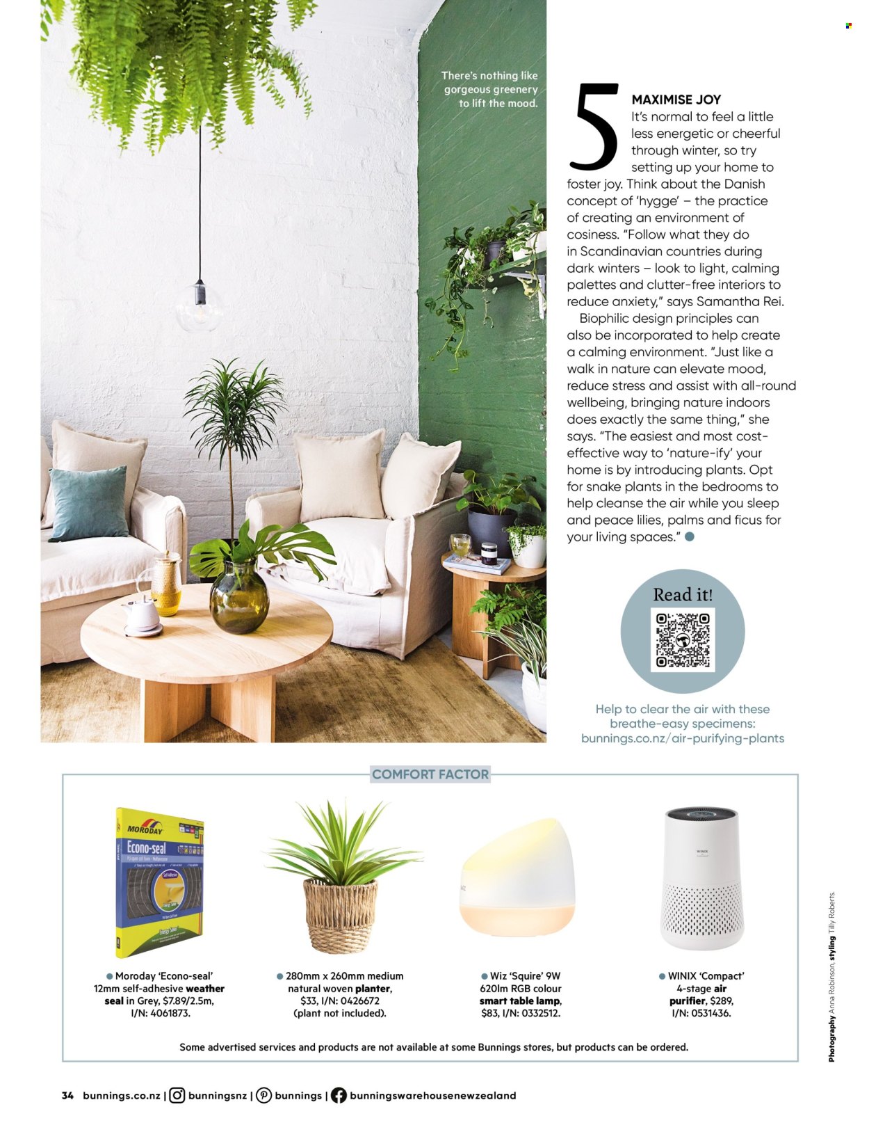 Bunnings Warehouse catalogue. Page 34