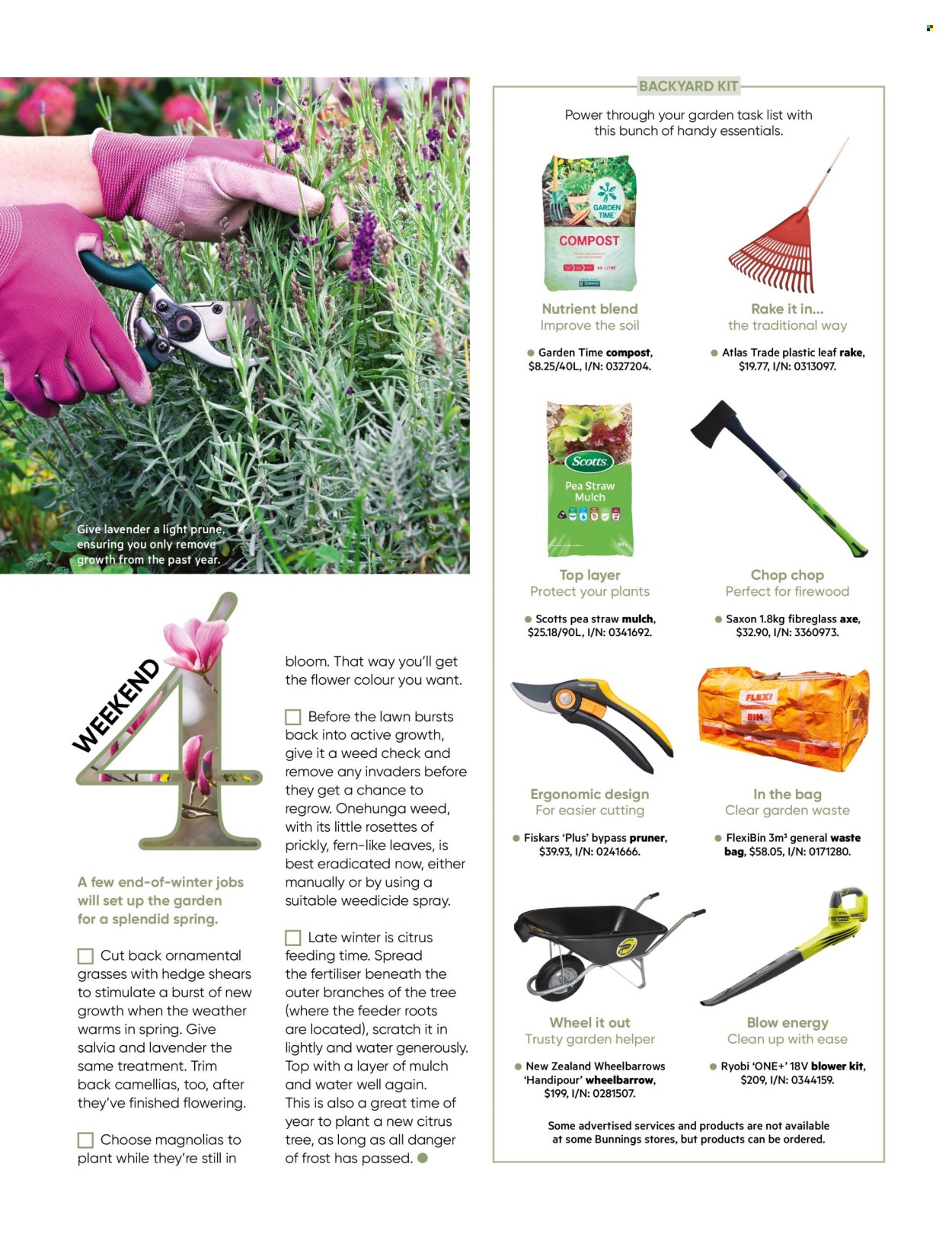 Bunnings Warehouse catalogue. Page 47