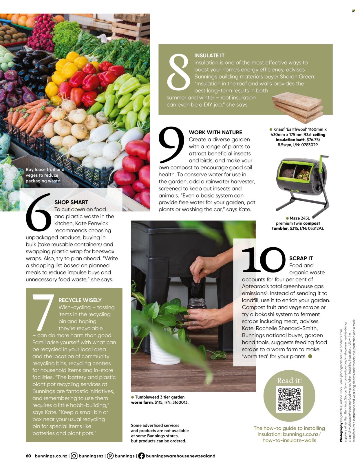 Bunnings Warehouse catalogue. Page 60