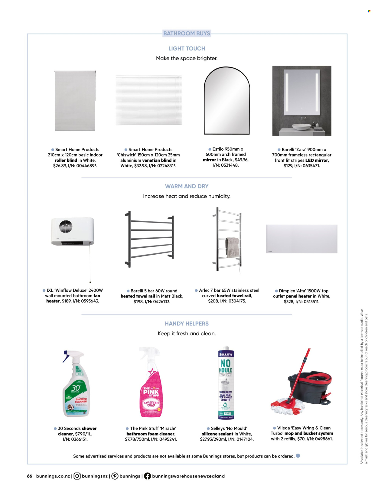 Bunnings Warehouse catalogue. Page 66
