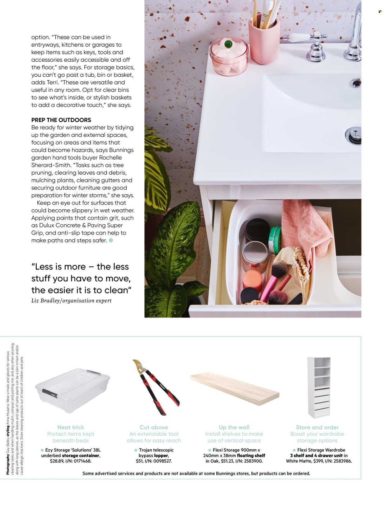 Bunnings Warehouse catalogue. Page 71