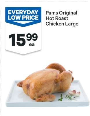 Pams Original Hot Roast Chicken Large