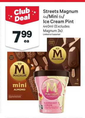 Streets Magnum 4s/Mini 6s/Ice Cream Pint