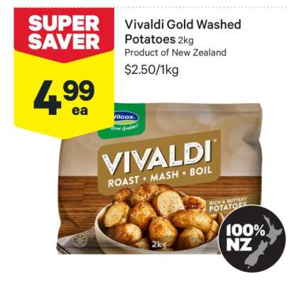 Vivaldi Gold Washed Potatoes 2kg
