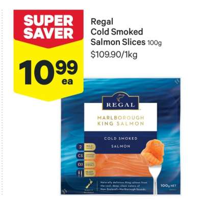 Regal Cold Smoked Salmon Slices 100g