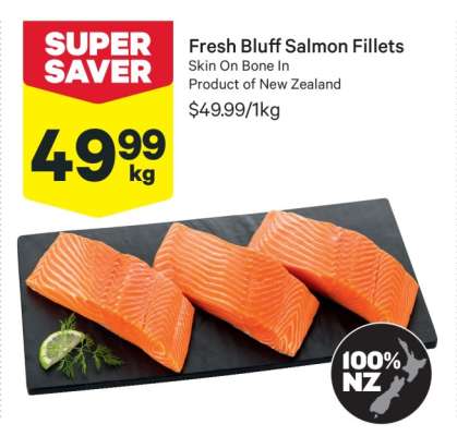 Fresh Bluff Salmon Fillets