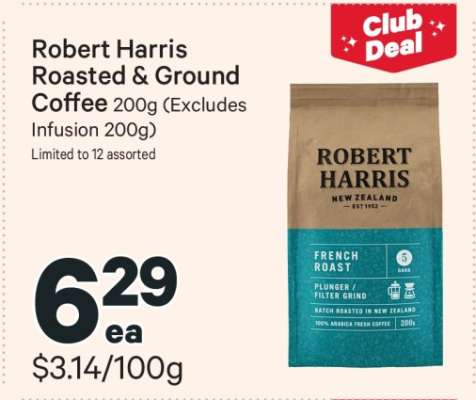 Robert Harris Roasted & Ground Coffee 200g