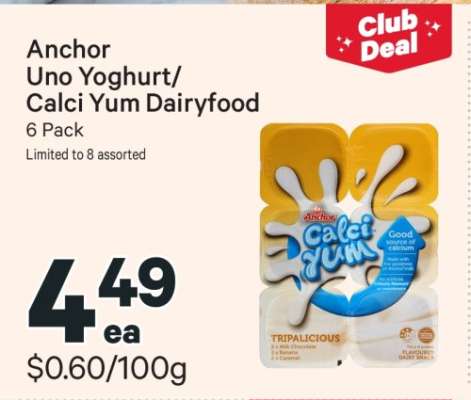 Anchor Uno Yoghurt/Calci Yum Dairyfood
