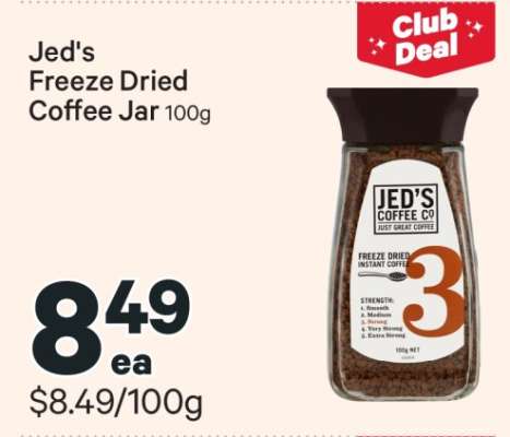 Jed's Freeze Dried Coffee Jar