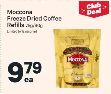 Moccona Freeze Dried Coffee Refills
