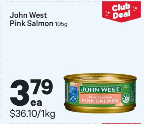 John West Pink Salmon 105g