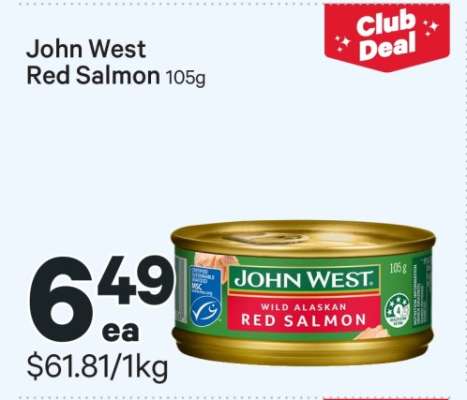 John West Red Salmon 105g
