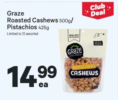 Graze Roasted Cashews/Pistachios