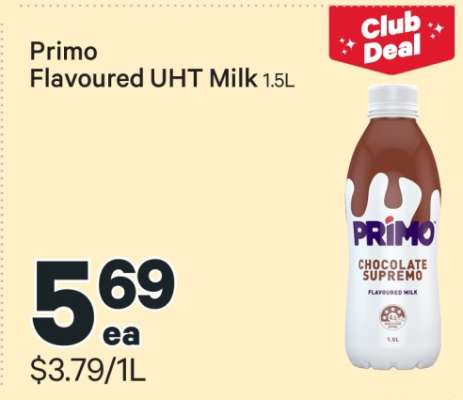 Primo Flavoured UHT Milk 1.5L