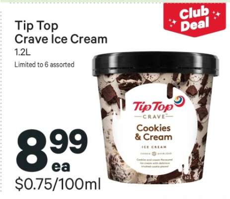 Tip Top Crave Ice Cream