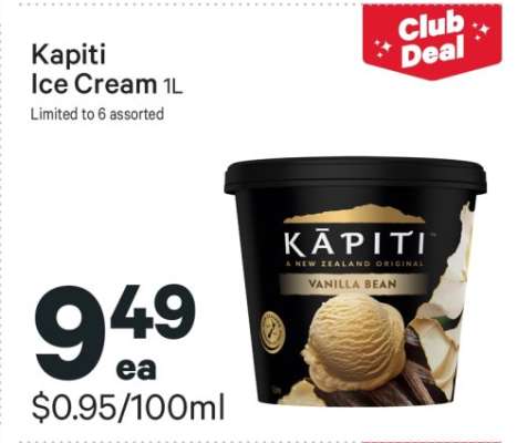 Kapiti Ice Cream 1L