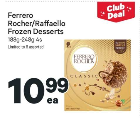 Ferrero Rocher/Raffaello Frozen Desserts
