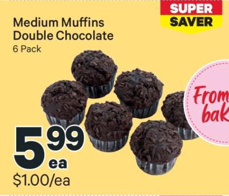 Medium Muffins Double Chocolate