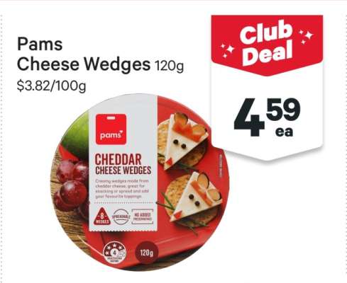 Pams Cheese Wedges