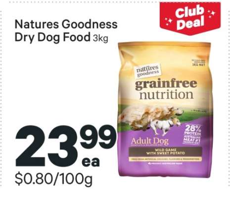 Natures Goodness Dry Dog Food 3kg