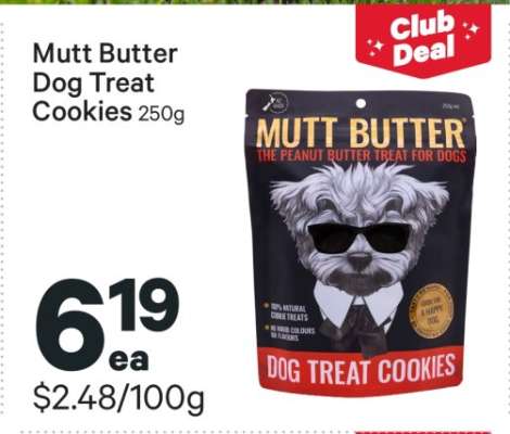 Mutt Butter Dog Treat Cookies
