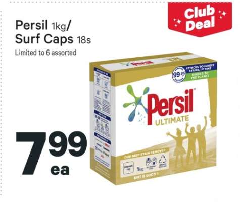 Persil 1kg/ Surf Caps 18s