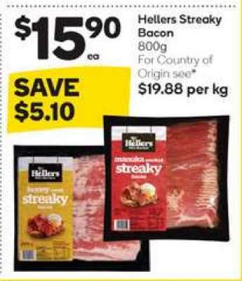 Hellers Streaky Bacon