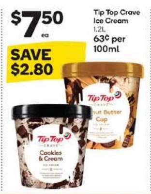 Tip Top Crave Ice Cream