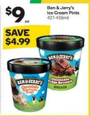 Ben & Jerry's Ice Cream Pints