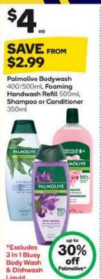 Palmolive Bodywash, Foaming Handwash Refill, Shampoo or Conditioner