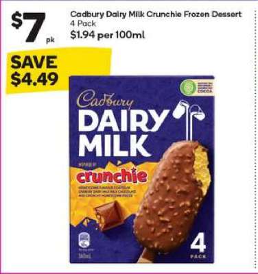 Cadbury Dairy Milk Crunchie Frozen Dessert