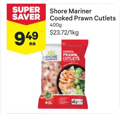 Shore Mariner Cooked Prawn Cutlets
