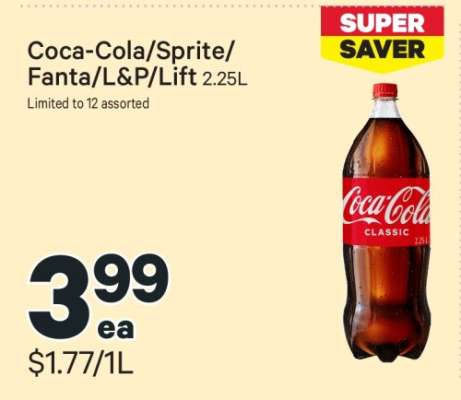 Coca-Cola/Sprite/Fanta/L&P/Lift